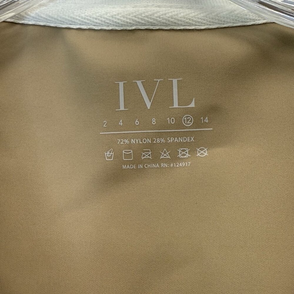Polo IVL Collection Tennis Top Sports Bra‎ Womens L Size 12 Gym Golf Preppy NWT - Picture 7 of 13